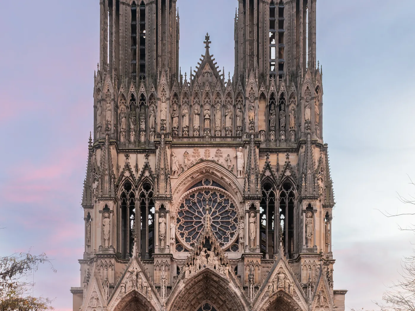 Gotisk katedral Notre-Dame de Reims
